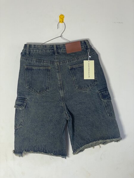 Shorts cargo en denim décontracté