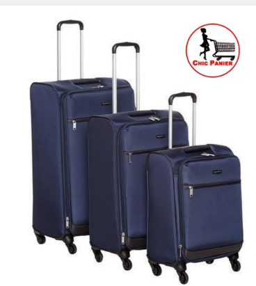 Lot De 3 Pièces De Valises Bleu