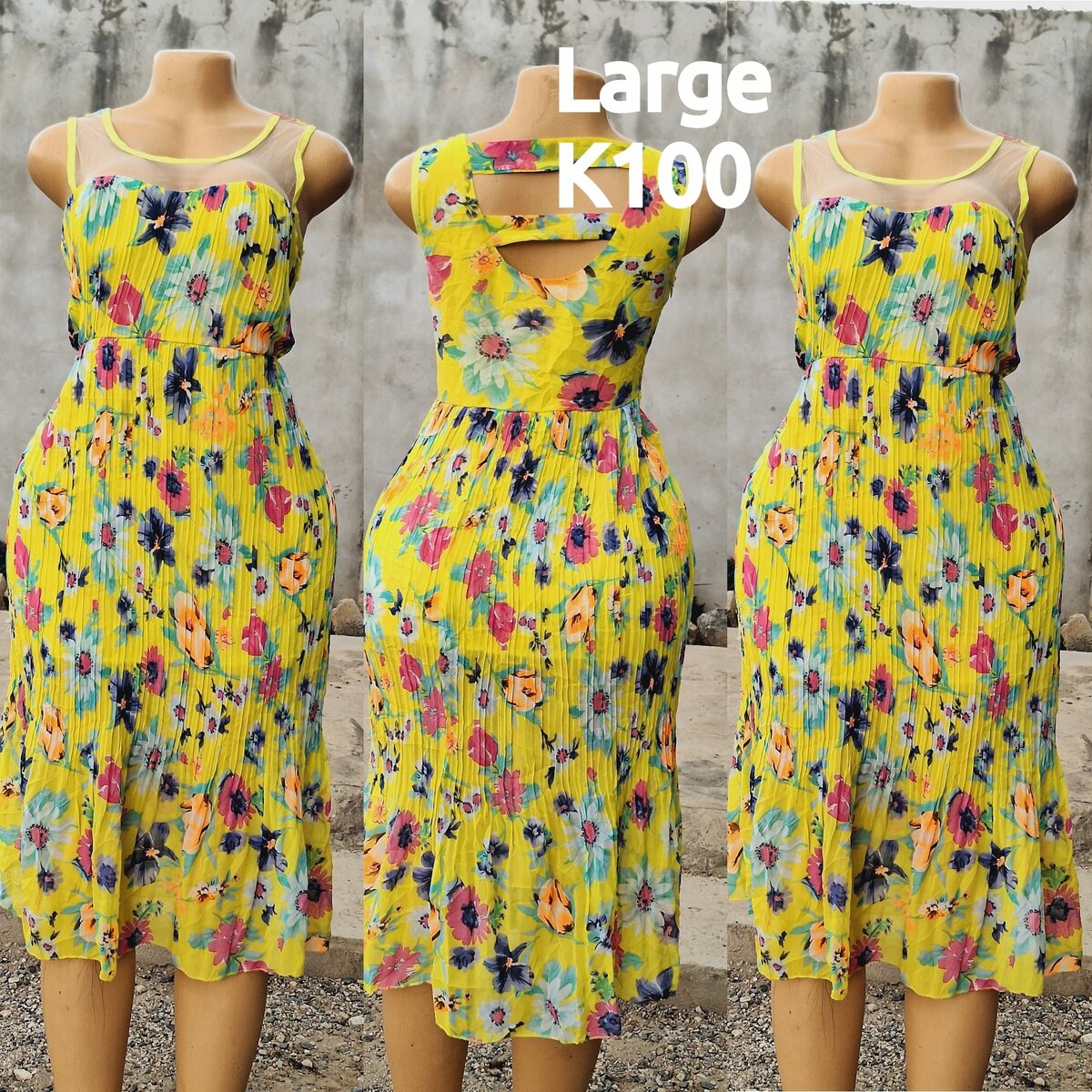 Beautiful and high-quality women's dress made of salaula silk