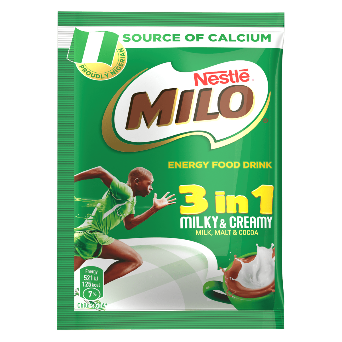 Milo 3 en 1  Cacao, lait ,malt