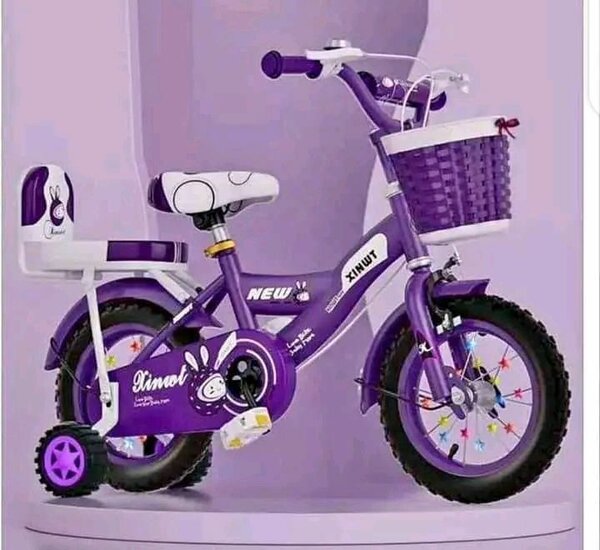 Vélo Enfant Rose avec Panier