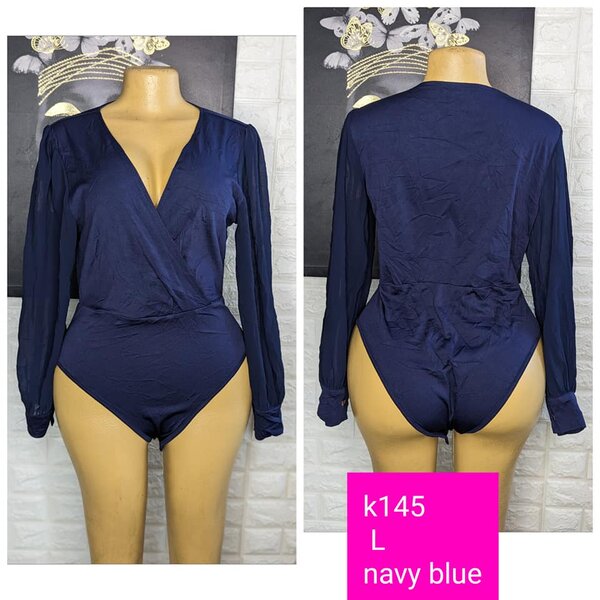 Beautiful and stylish women's bodysuit navy blue
