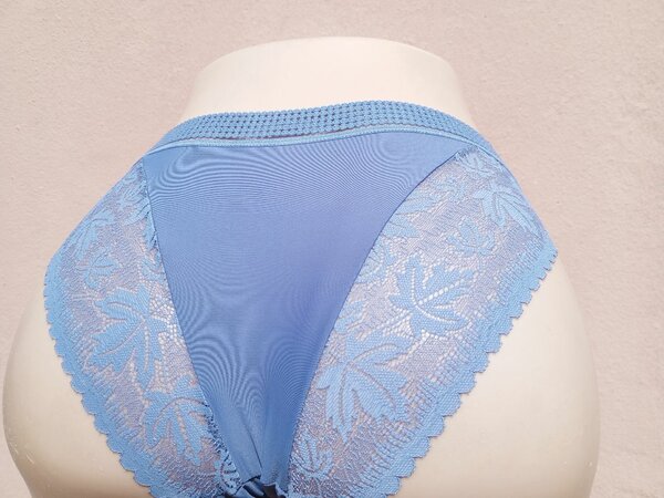 Culotte dentelle bleue élégante