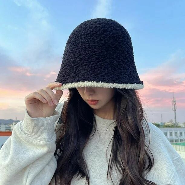 Chapeau cloche en laine