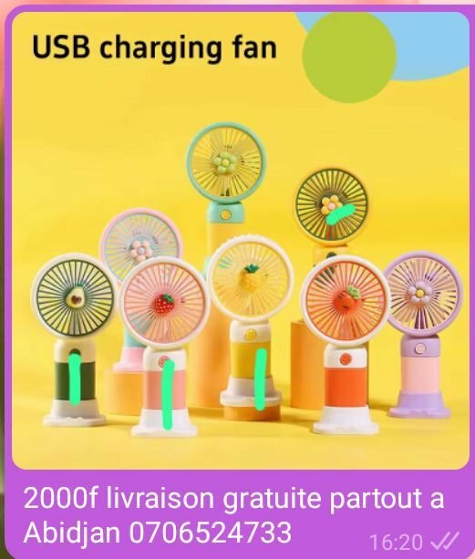 Mini ventilateur USB portable