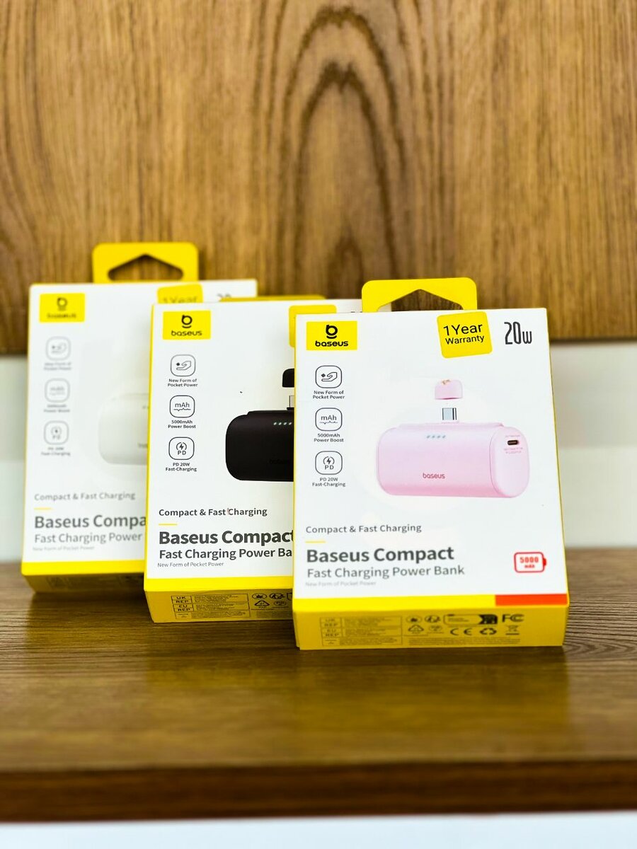 Baseus Compact Fast Charging  Power Bank Type C Edition
