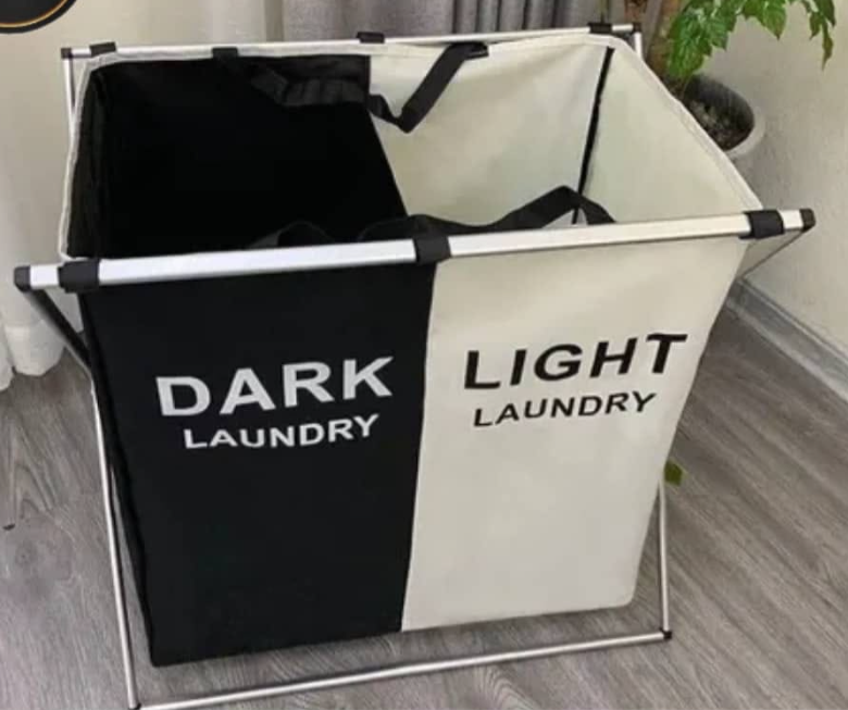 Folding laundry basket