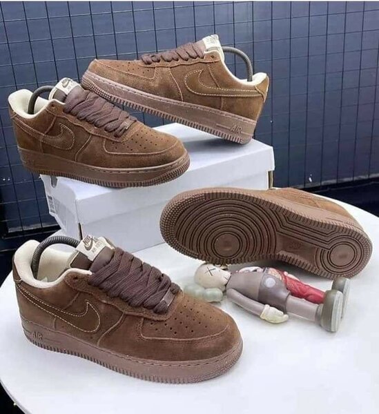 Brown AF1 Sneakers