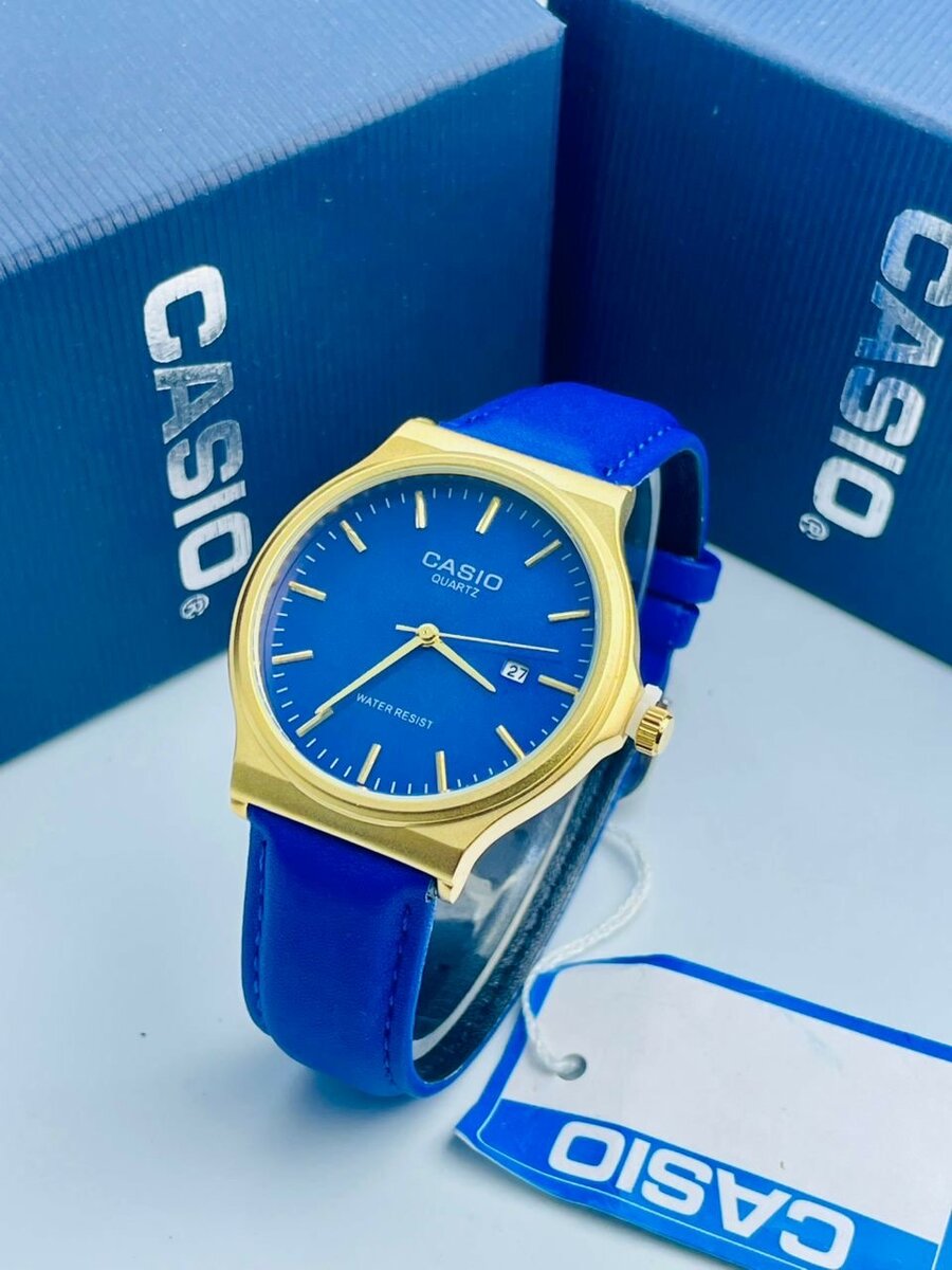 Montre homme Casio bleue