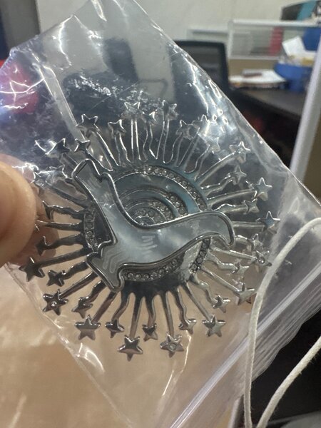 创意银色吊饰车挂