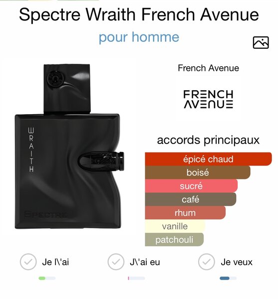 Wraith Spectre Parfum Masculin