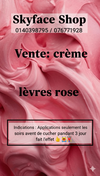 Crème Lèvres Rose Réparatrice