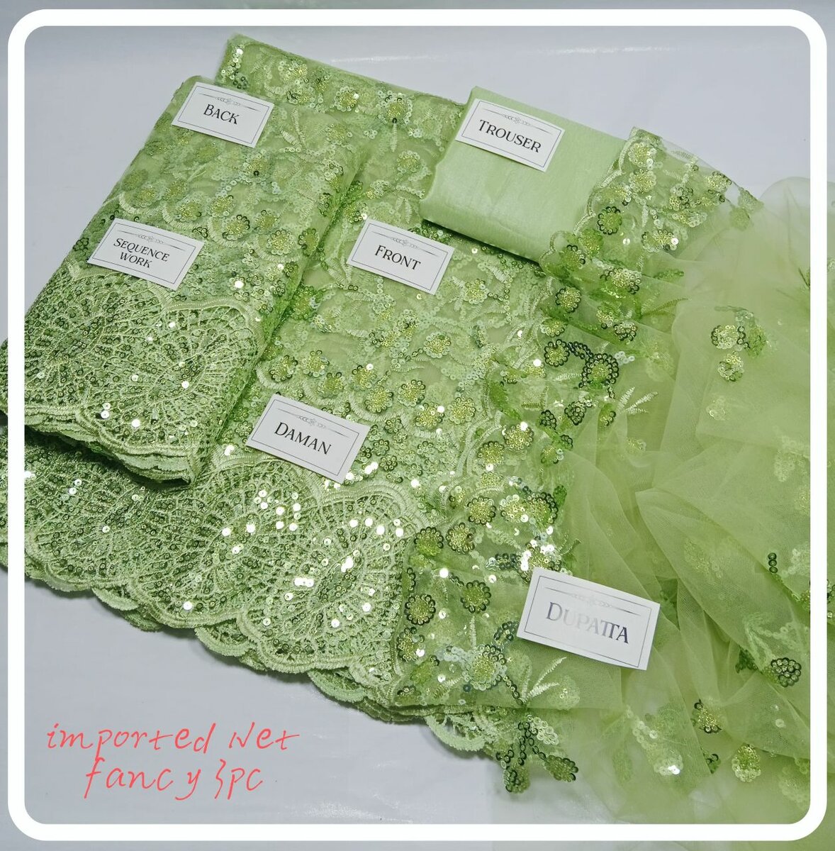 Party wear 3 pc 6 colours available,dc free