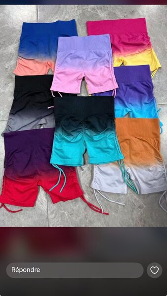 Shorts de sport taille haute