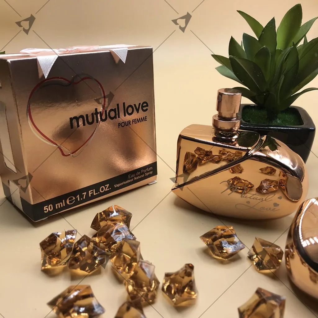 Mutual Love Gold Perfume For WOMEN/Girls -EDP-50 ML -Long Lasting Perfume -Heart Shape Decorating Perfume