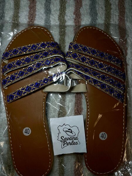 Sandales perlées stylé