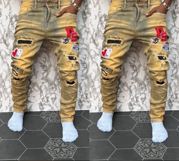 Jeans cargo tendance hommes