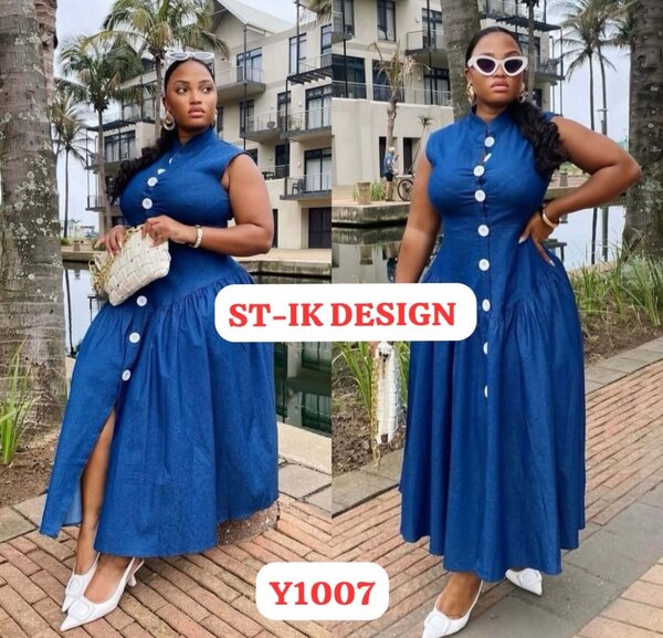 Robe en jean élégante femme