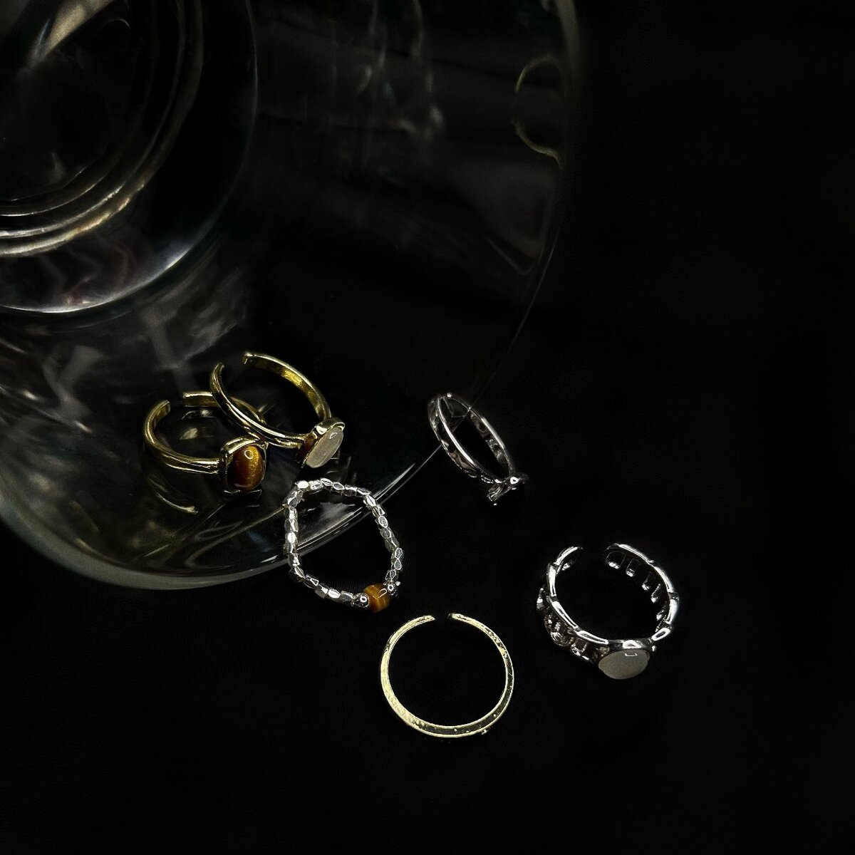 Набор из 6 колец