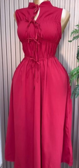 Long evening dress color red Size :8-16