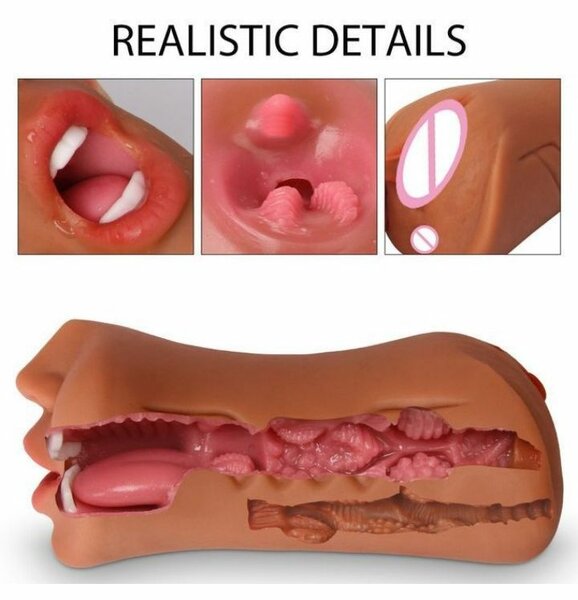 Masturbateur 3-en-1 Réaliste