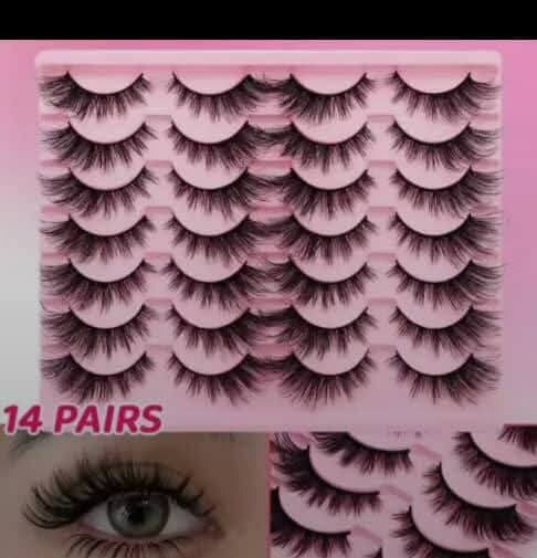 Ensemble de Faux Cils 14 Paires