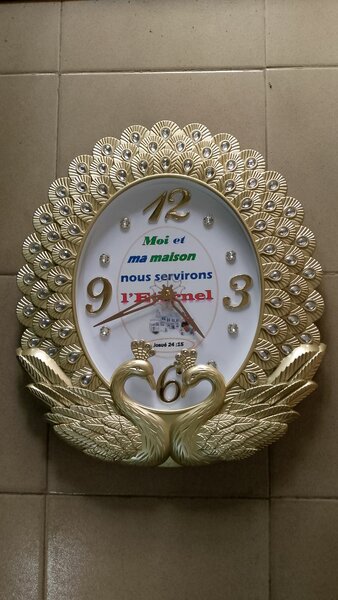 Horloge avec verset biblique