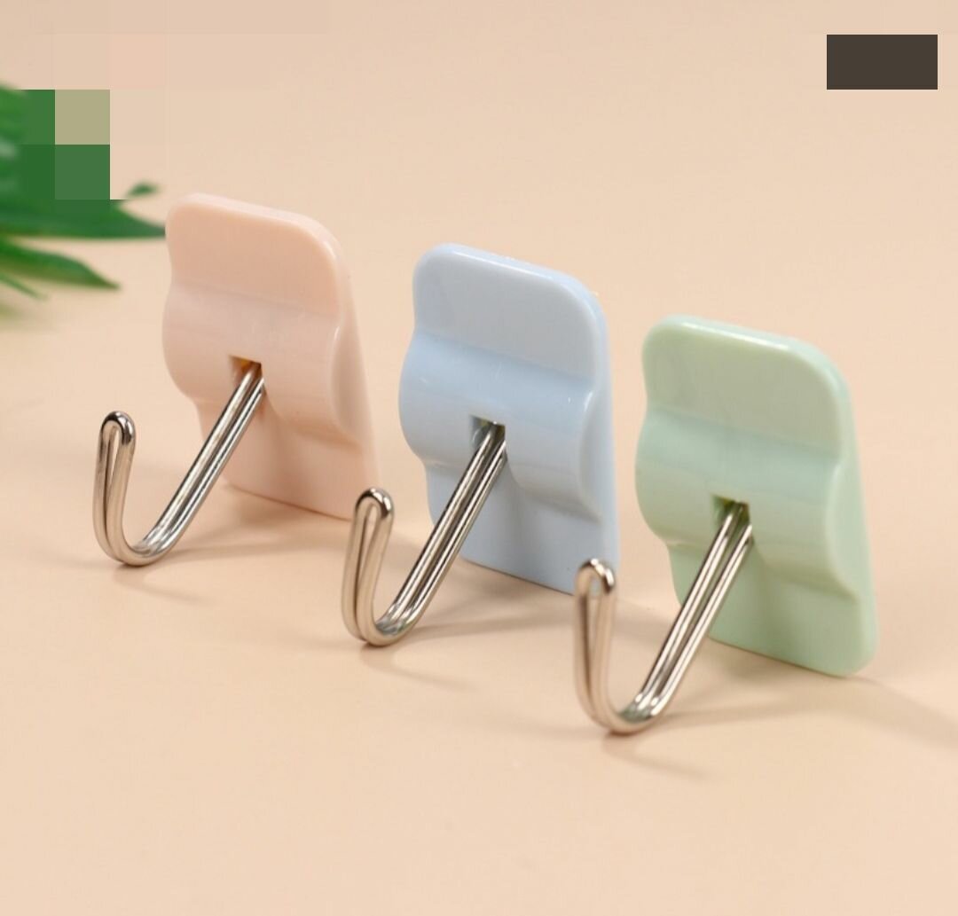 Crochets adhésifs solides 6 pcs