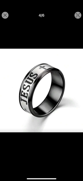 Bague Acier Inoxydable "Jesus"