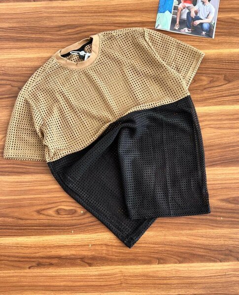 BLACKMEN NET SHIRT AND ROUND NECK