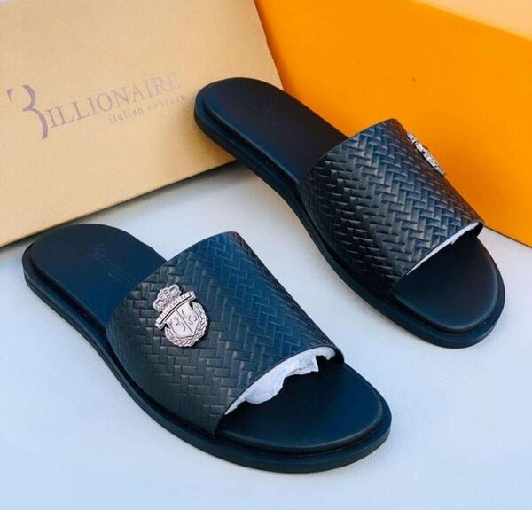 Branded Leather Slippers