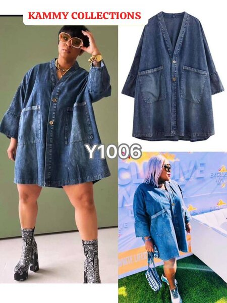 Veste en jean ample fashion