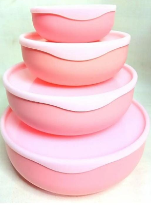 Bowl Set 4 in1 / Splash Bowl Set 4 in1 With Lid