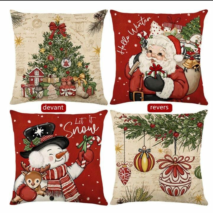Coussins Noël décoratifs