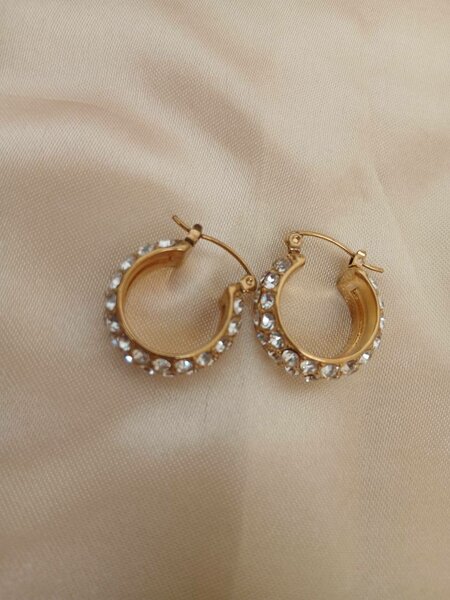 Boucles d'oreilles créoles dorées