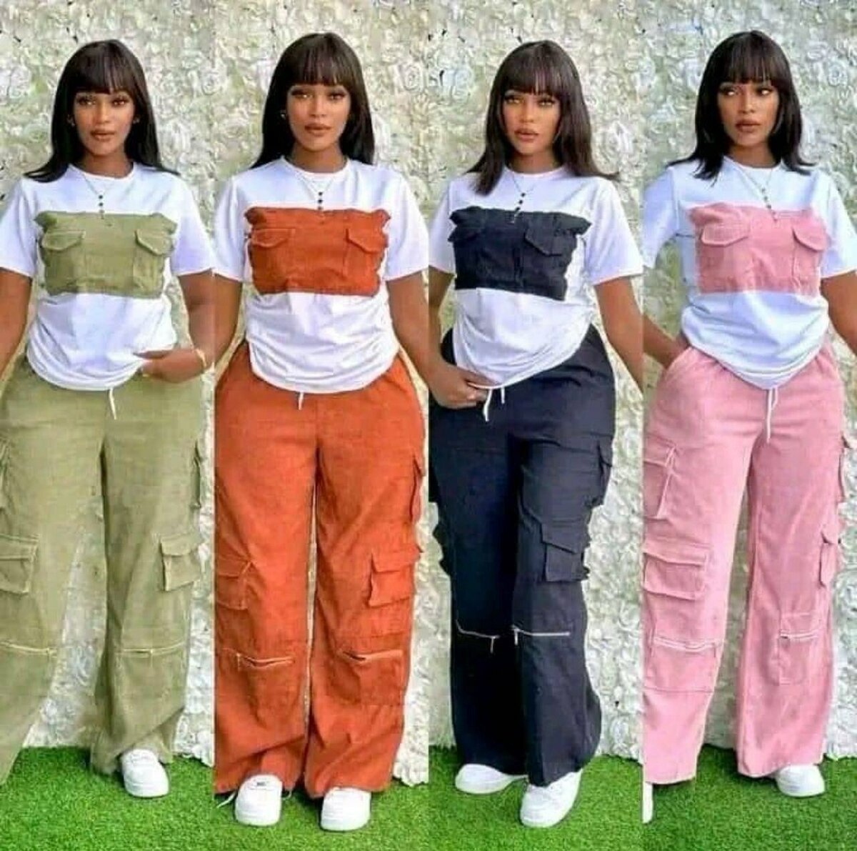 Pantalon cargo femme tendance