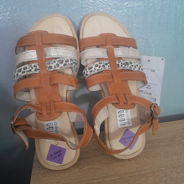 Sandales en cuir tendance