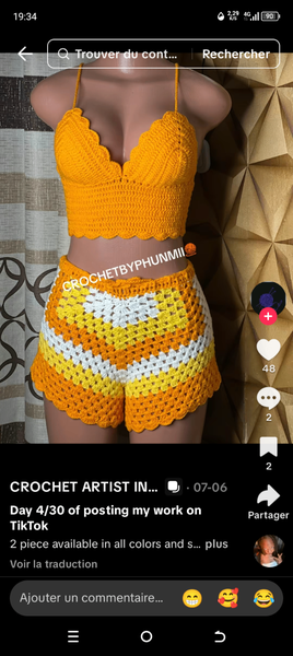 Tenue Crochet Été Femme