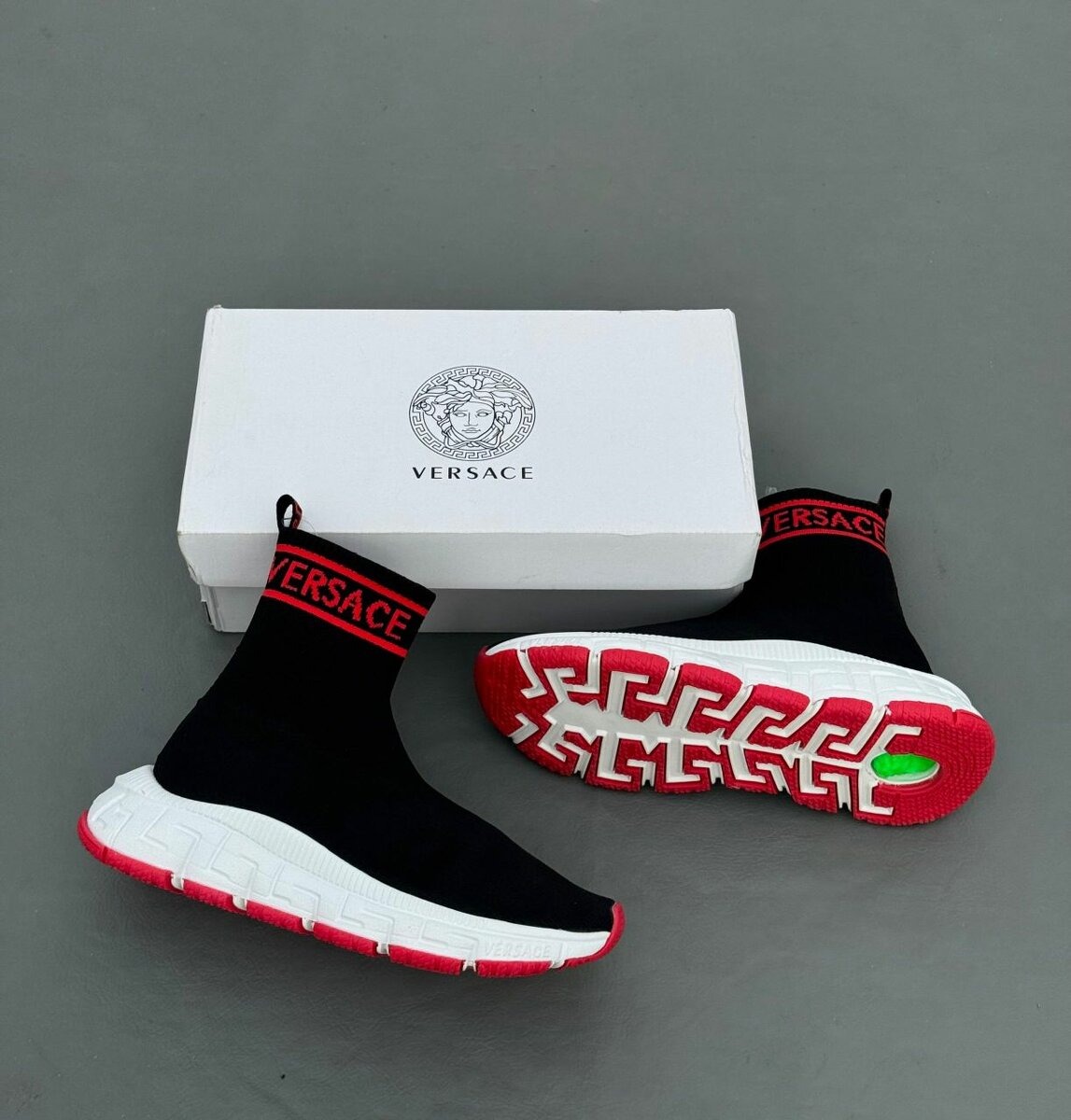 Baskets montantes élégantes Versace