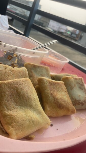 Crêpes fourées à la viande hac