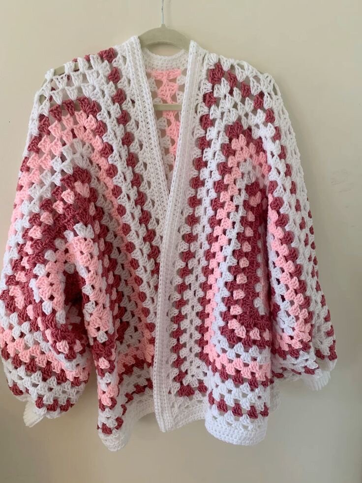 Hexagon cardigan/sweater