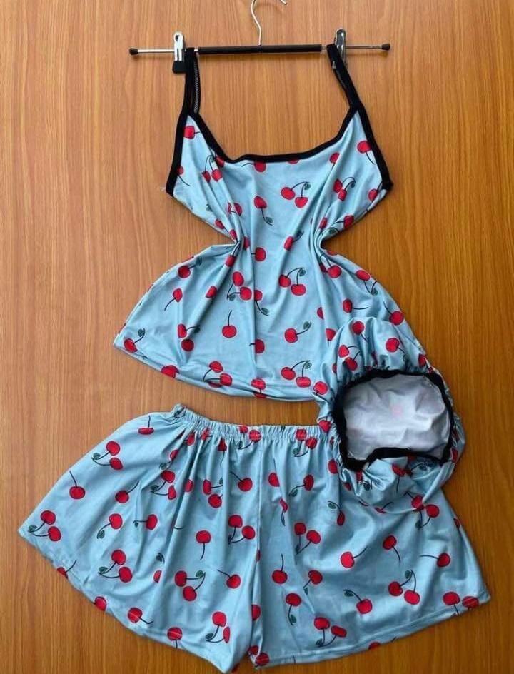 Pyjama imprimé licorne et cerise