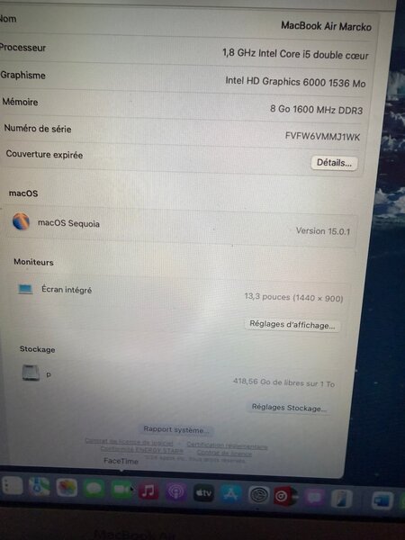 MacBook Air 13 pouces 2017