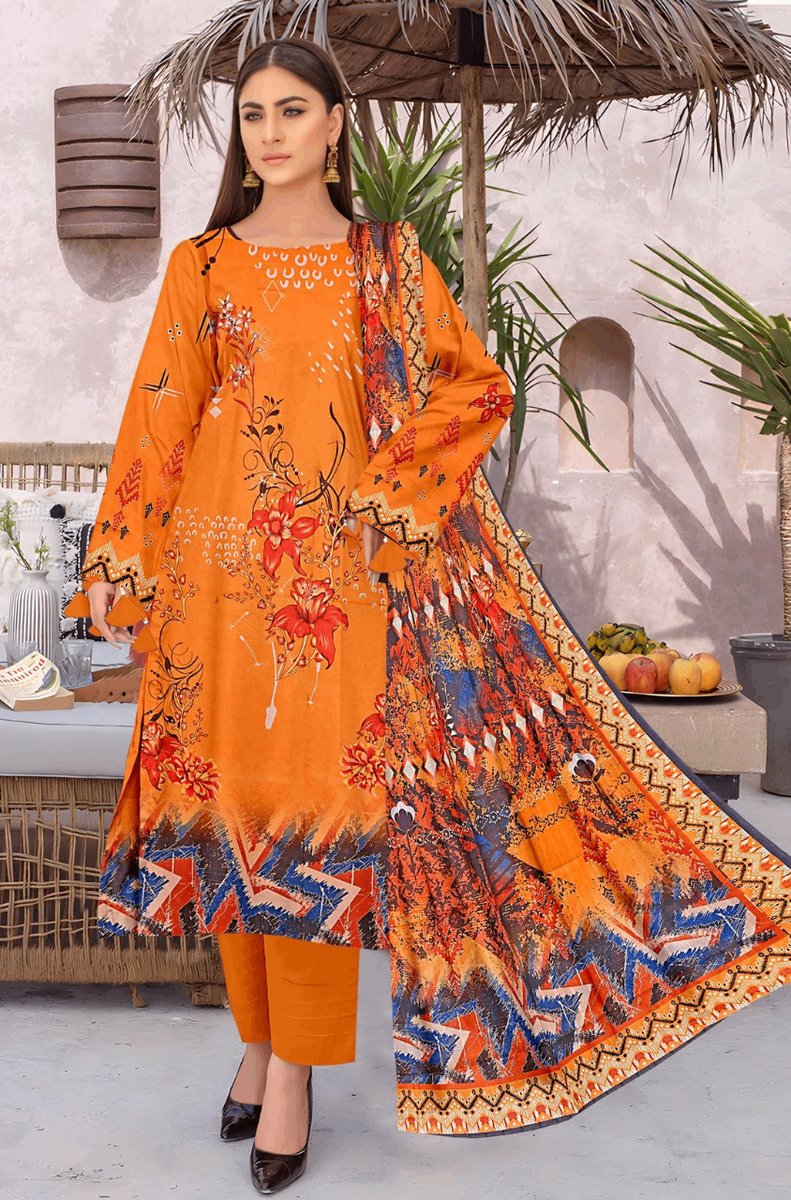Women's Stunning Digital Print Lawn Suit
