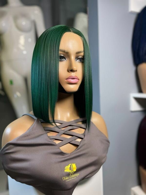Perruque Bob Verte Chic