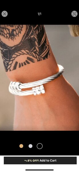 Bracelet câble élégant