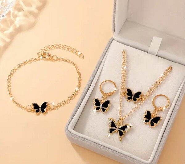 Ensemble Bijoux Papillon Élégant