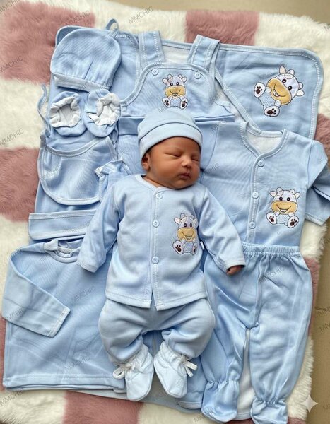 Ensemble Naissance Bleu Bébé