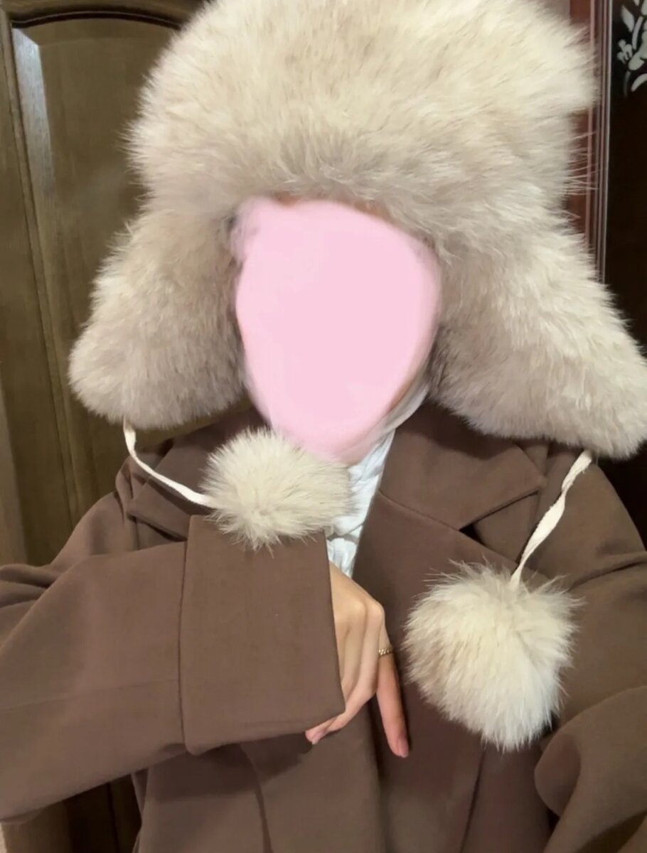 Шапка с натуральным мехом