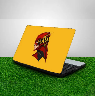 Flash Laptop Back Skin-Laptop Skin Vinyl Sticker Decal, 13 13.3 14.6 15 15.4 15.6 inch Laptop Skin Sticker Cover For All Laptops